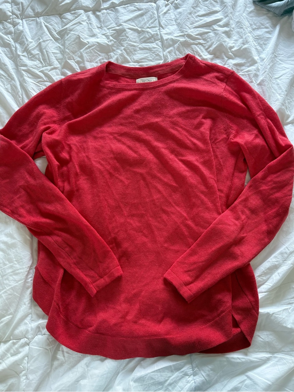 Fat Face Red Crewneck Pullover Sweater
